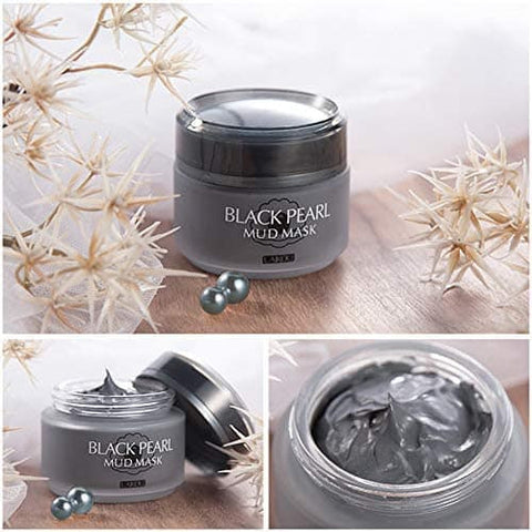 Image of BLACK PEARL MUD MASK- LAIKOU